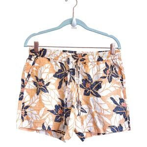Tommy Bahama Linen Womens Shorts Size S Floral Tropical‎ Vacation Coastal Beach